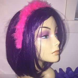 Pink Feather Headband, Cosplay Hair Accessory